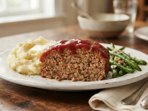 Classic Glazed Homemade Meatloaf Recipe