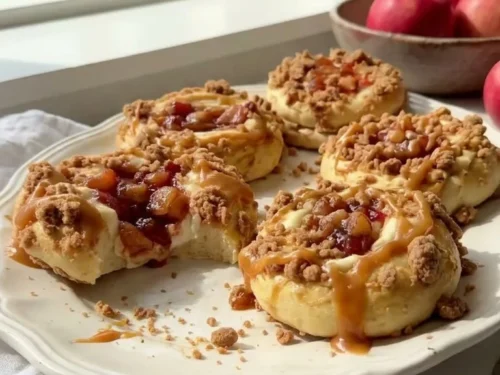 Apple Caramel Cream Cheese Buns