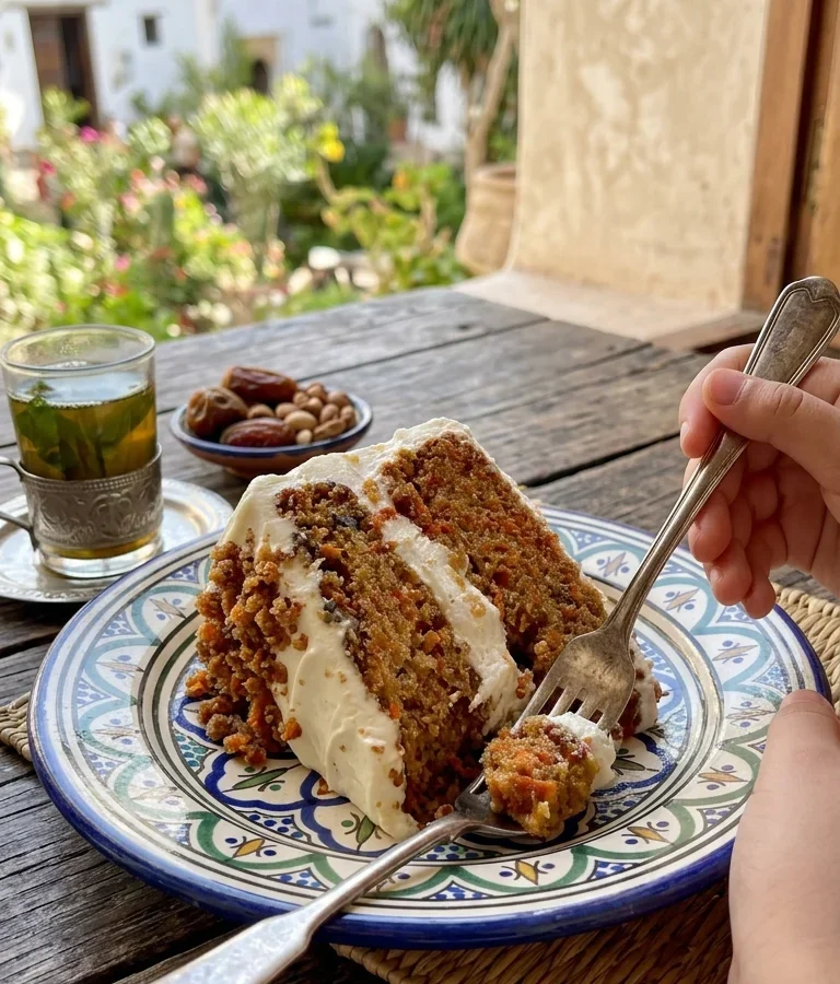 Moist Eggless and Dairy-Free Carrot Cake