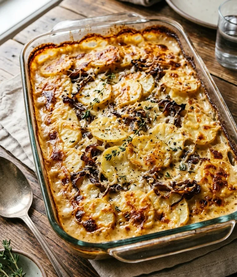 Creamy Pour-Over Baked Potatoes