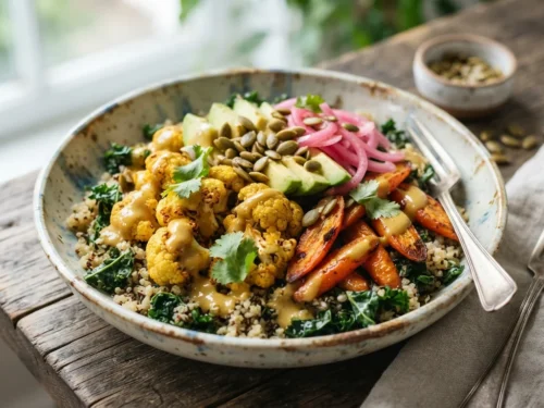 Roasted Veggie Glow Bowls