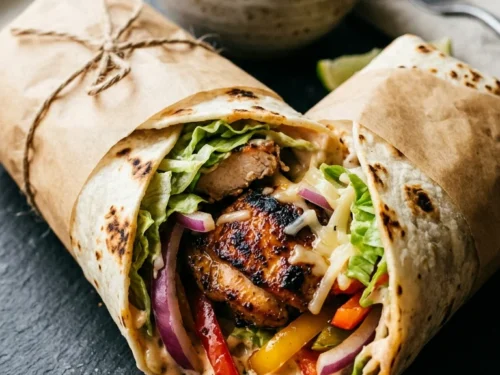 Chipotle Chicken Wrap with Creamy Chipotle Sauce
