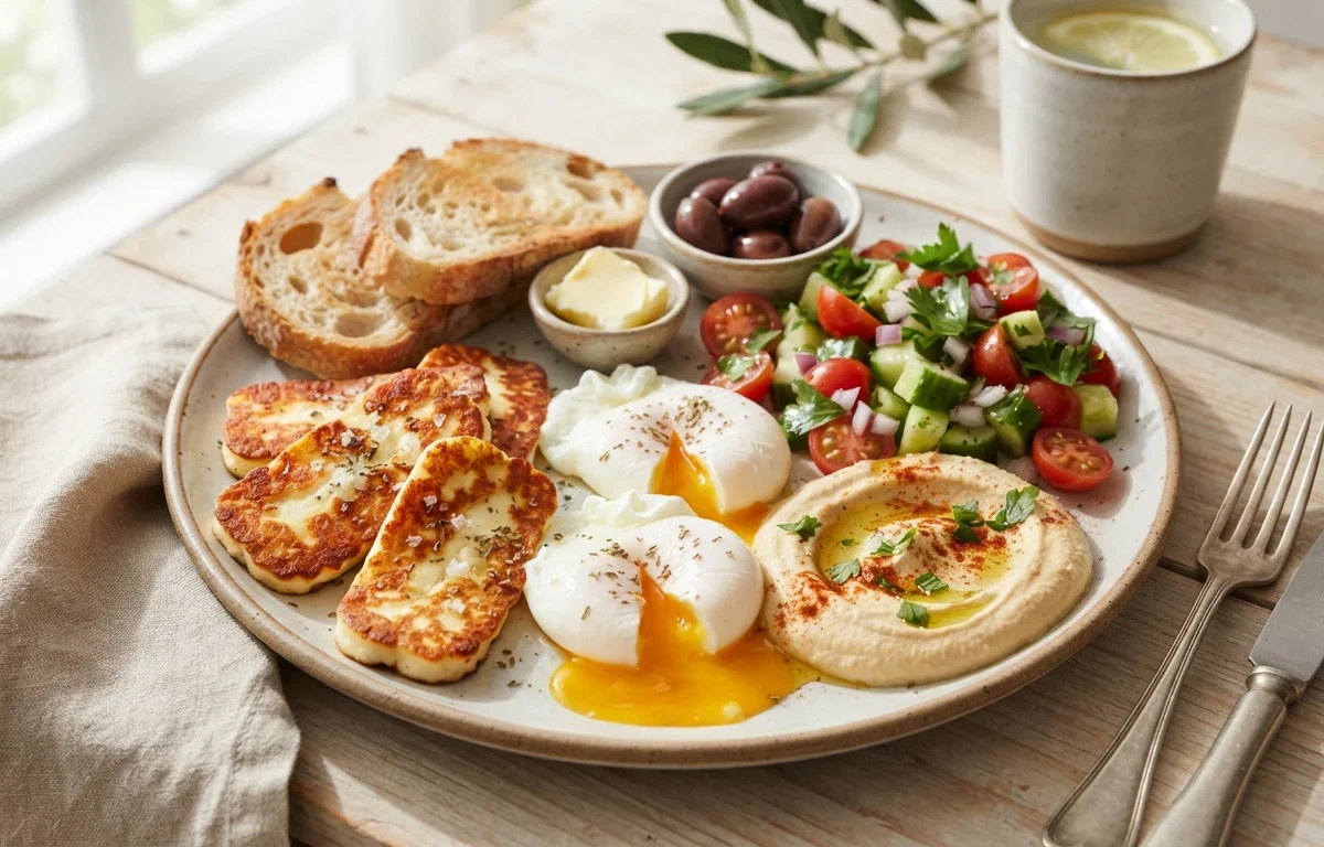Protein-Packed Mediterranean Breakfast Plate