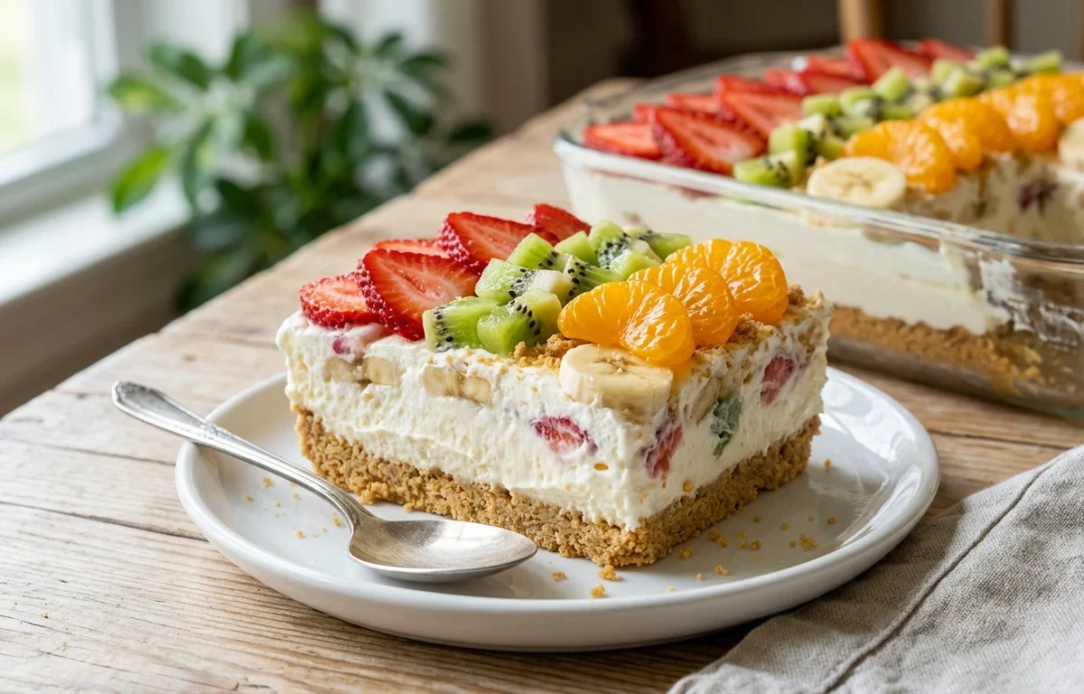 Summer Fruit and Custard Dessert
