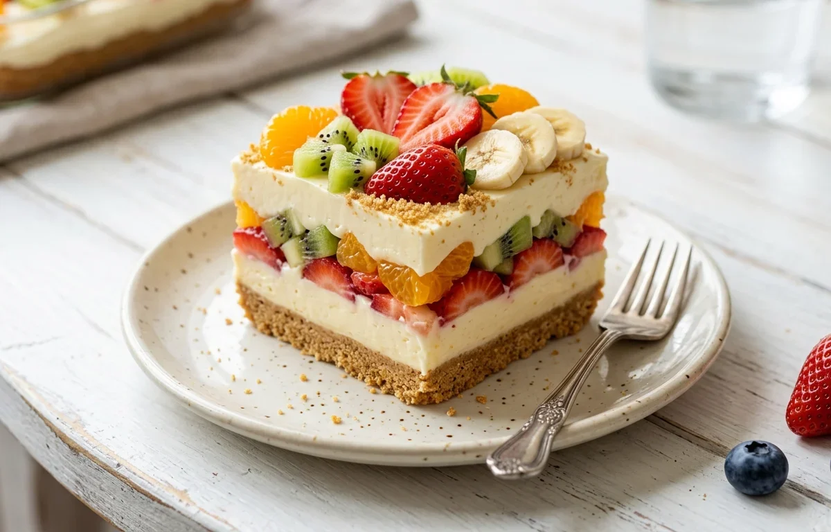 Summer Fruit & Custard Parfait Layer Dessert