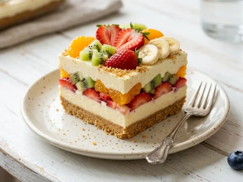 Summer Fruit & Custard Parfait Layer Dessert