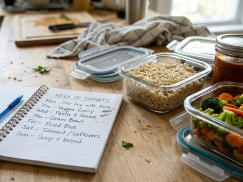 Weeknight Dinner Planning in 20 Minutes on Sunday