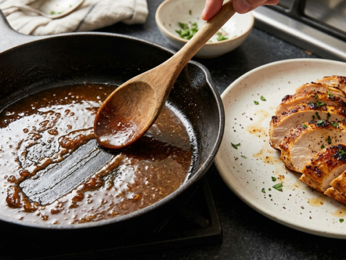 How to Make a Pan Sauce in Five Minutes with Whatever Is in Your Kitchen