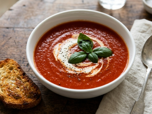 Creamy Tomato Soup from Pantry Staples (Ready in 30 Minutes)
